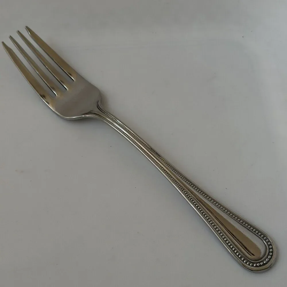 8pc Towle Beaded Antique Stainless Flatware 18/10 China Knives Spoons Forks